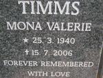 TIMMS Mona Valerie 1940-2006