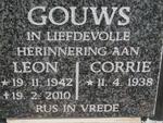 GOUWS Leon 1942-2010 & Corrie 1938-