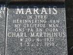 MARAIS Charl Marthinus 1932-1998