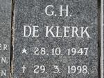 KLERK G.H., de 1947-1998