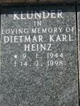 KLUNDER Dietmar Karl Heinz 1944-1998