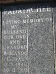 PADAYACHEE Ayacanoo  1940-1997