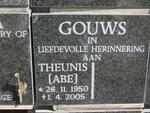 GOUWS Theunis 1950-2005