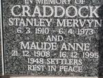CRADDOCK Stanley Mervyn 1910-1973 & Maude Ann 1908-1995
