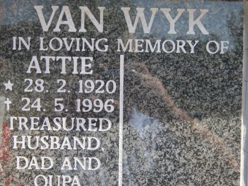 WYK Attie, van 1920-1996