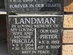 LANDMAN Pieter 1953-2007 & Priscilla 1954-2004