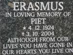 ERASMUS Piet 1924-2004
