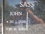 SASS John 1926-2005
