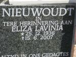 NIEUWOUDT Eliza Lavinia 1936-2007