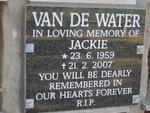 WATER Jackie, van de 1959-2007