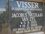 VISSER Jacobus Nicolaas van Zyl 1923-2003