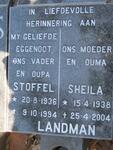 LANDMAN Stoffel 1936-1994 & Sheila 1938-2004