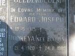 GELDERBLOEM Edward Joseph 1925-1994 & Rookeya BACON 1920-1989