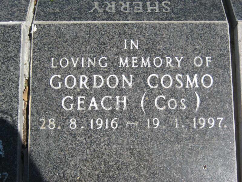 GEACH Gordon Cosmo 1916-1997