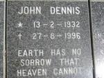DENNIS John 1932-1996
