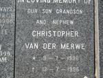 MERWE Christopher, van der 1996-1996 