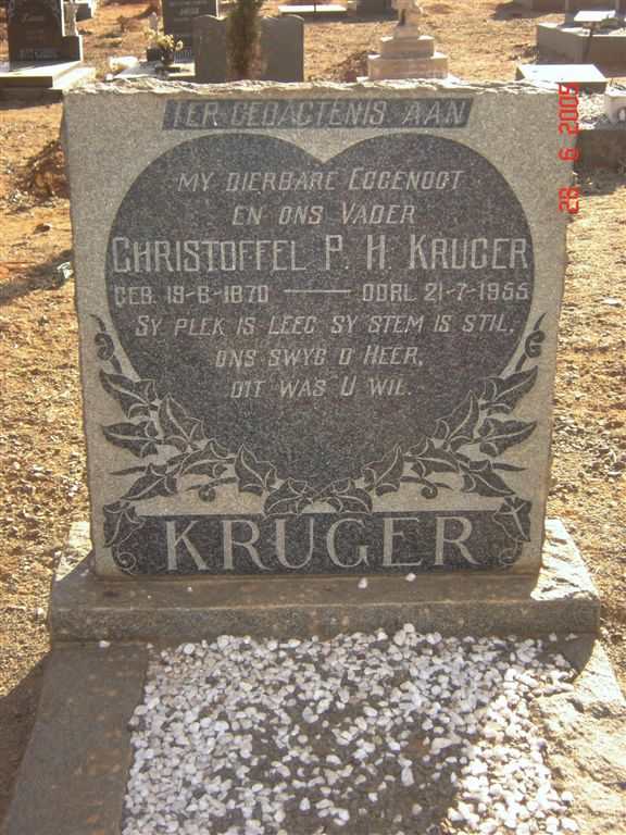 KRUGER Christoffel P.H. 1870-1955