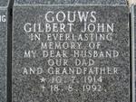 GOUWS Gilbert John 1914-1992