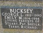 BUCKSEY George L. 1912-1990 & Emily M. 1914-1998