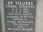 VILLIERS Charl Ignatius, de 1941-1995