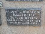 WARREN Majorie Ida Gordon 1914-1994
