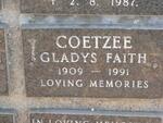 COETZEE Gladys Faith 1909-1991