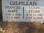 GILFILLAN Colin Storr 1910-2001 & Frances Mary 1905-1992