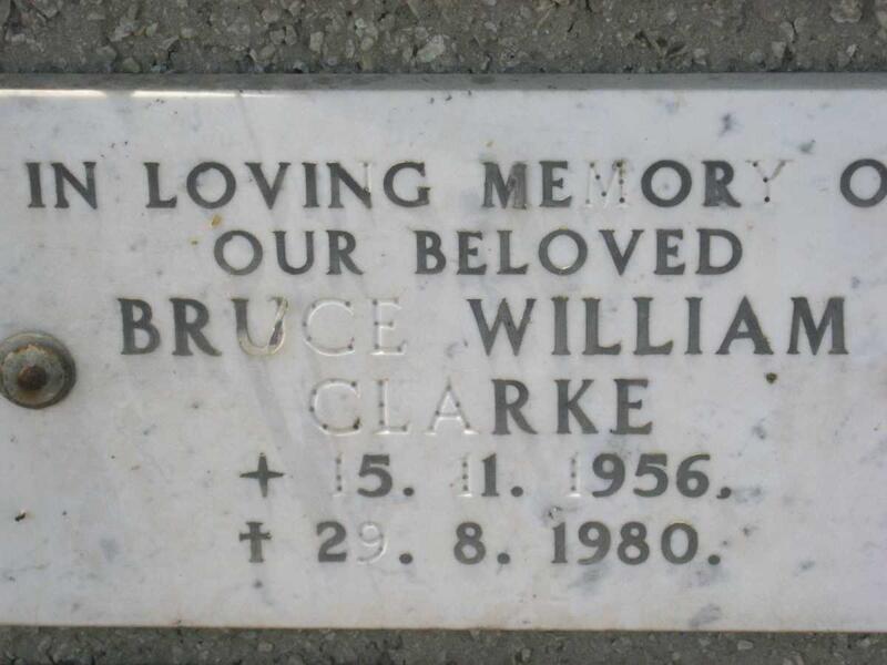 CLARKE Bruce William 1956-1980