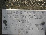 WHITE Mary Audrey Caroline 1917-1974