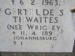 TWAITES Gertrude S.  nee  WRIGLEY 1897-1965