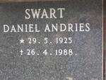 SWART Daniel Andries 1925-1988