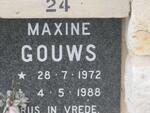 GOUWS Maxine 1972-1988