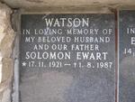 WATSON Solomon Ewart 1921-1987