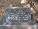 MILLS Thomas William 1919-1998 & Theodora 1931-1979