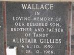 WALLACE Alistair Gillies 1959-1986