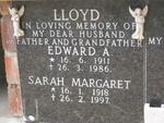 LLOYD Edward A. 1911-1986 & Sarah Margaret 1918-1997