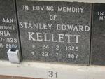 KELLETT Stanley Edward 1925-1987