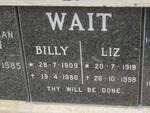 WAIT Billy 1909-1986 & Liz 1919-1998