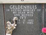 GELDENHUIS Ivy 1932-1985