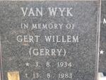 WYK Gert Willem, van 1934-1983