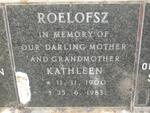 ROELOFZE Kathleen 1900-1983