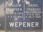WEPENER Willem Booysen 1909-1984 :: WEPENER Daniel Francois nee FERREIRA 1913-1995