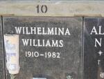 WILLIAMS Wilhelmina 1910-1982