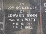 WATT Edward, van der 1953-1982