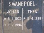 SWANEPOEL Johan 1930-1994 & Thea 1935-