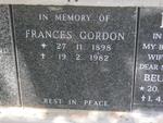 GORDON Frances 1898-1982