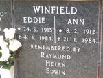 WINFIELD Eddie 1915-1984 & Ann 1912-1984