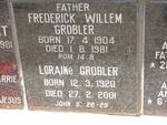 GROBLER Frederick Willem 1904-1981 & Loraine 1920-2001