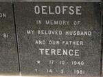 OELOFSE Terence 1946-1981