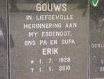 GOUWS Erik 1928-2010